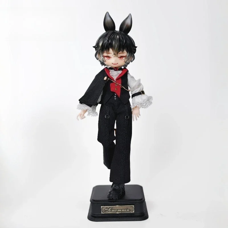 1/12 Maßstab Dunkler Vampir-Graf BJD Europäischer Stil Abendkleid Klassisches Kleidungsmodell für Actionfiguren Szenendekoration – Detail 4