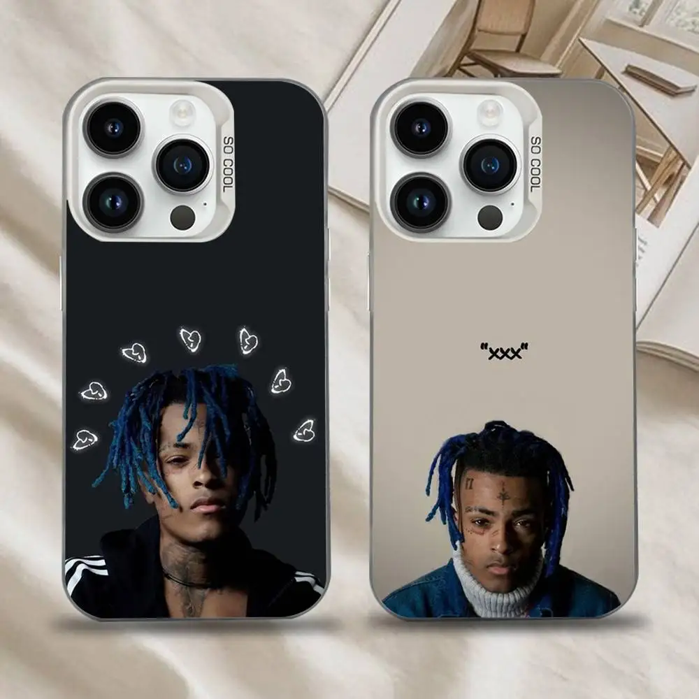 

Rapper X-XXXTentacion Phone Case For iPhone 16,15,14,13,12,11,Mini,Pro,SE,MAX White Matte Shockproof Cover