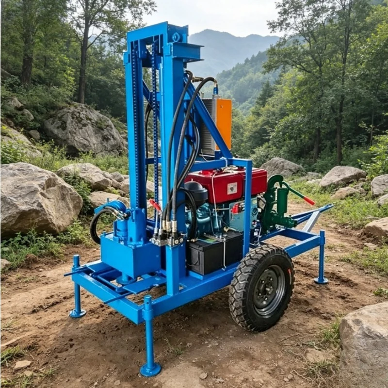 Customized YUGONG Factory Direct Sale All-Terrain Wheel-Mounted Hydraulic Water Well Drilling Rig 100M 150M 200M Depth Choice