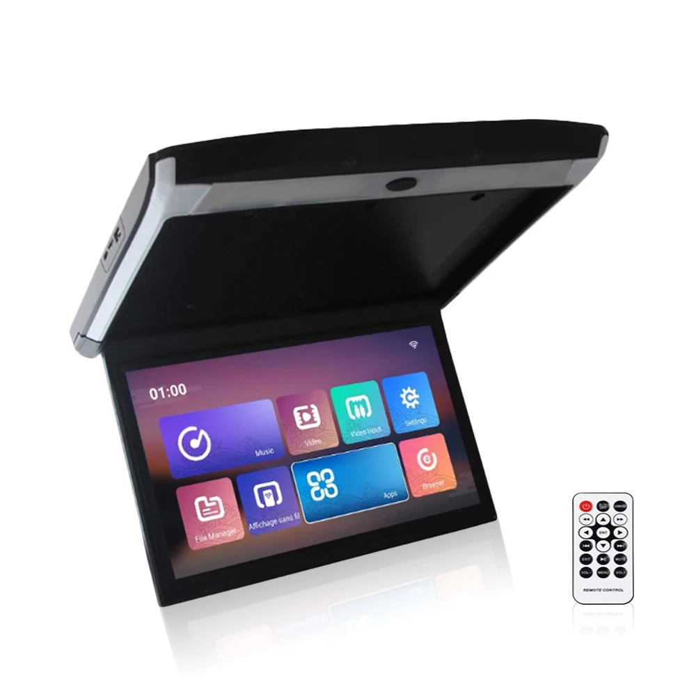 High qualityCar Roof   IPS 13.3 Inch Flip Down Screen Overhead Multimedia Video Ceiling Roof Mount Display Car   And