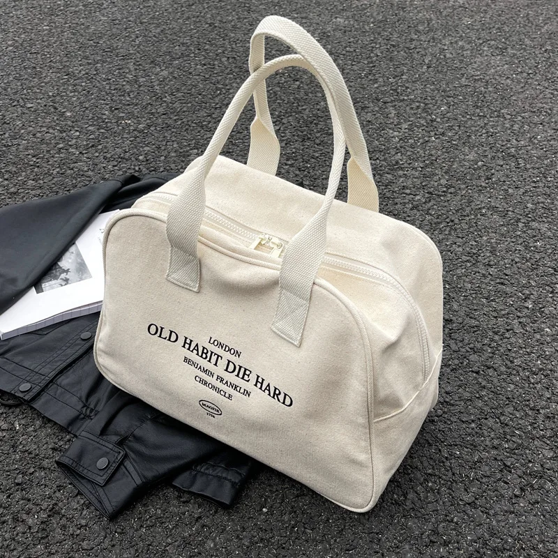 CGCBAG Casual Canvas Female Tote Bag Lage Capacity Women's Shoulder Bag 2023 Fashion Designer Handbags Simple Commuting Shopper