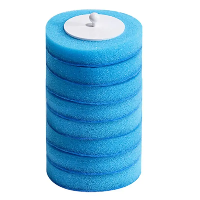 ABMI-48PCS Disposable Toilet Brush Refills No Dead Angle Foam Cleaning Sponges Heads Toilet Brush Bathroom Accessories,