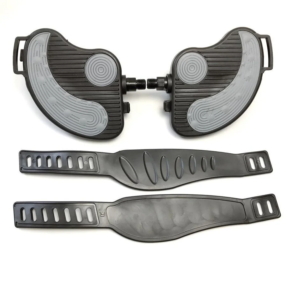 For indoor Cycling Replacement Pedals - Ergonomic Foot Placement - Non-Slip Design - 1/2 inch 9/16 inch Thread