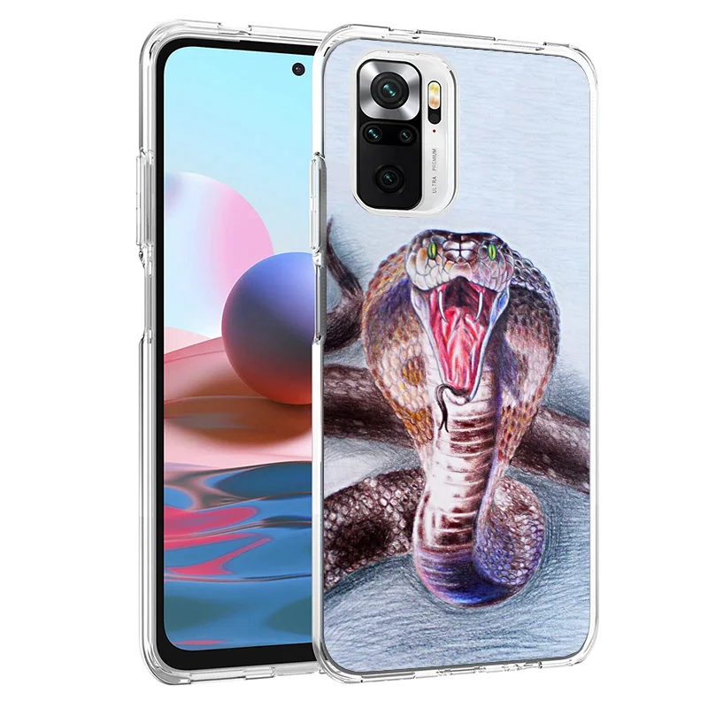 Animal Leather Snake Scales Phone Case For Xiaomi Redmi 12 12C 10 9 9A 9C 9T 10C 10A 8A 8 7A 7 6A 6 Pro S2 K20 K30 K40 Soft Cove