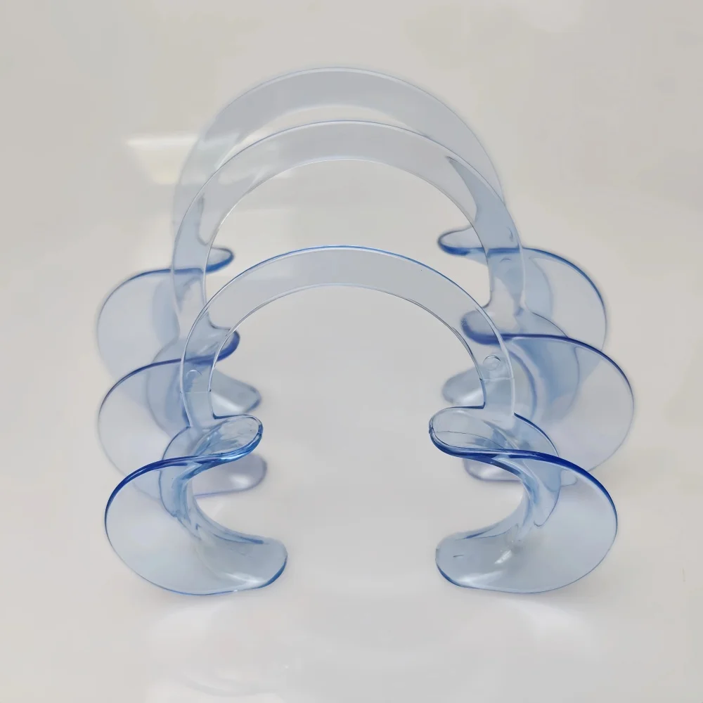 قطعة واحدة من فتاحة فم الأسنان على شكل حرف C - ضام الخد والشفاه لتبييض الأسنان وعلاجات تقويم الأسنان وإجراءات طب الأسنان