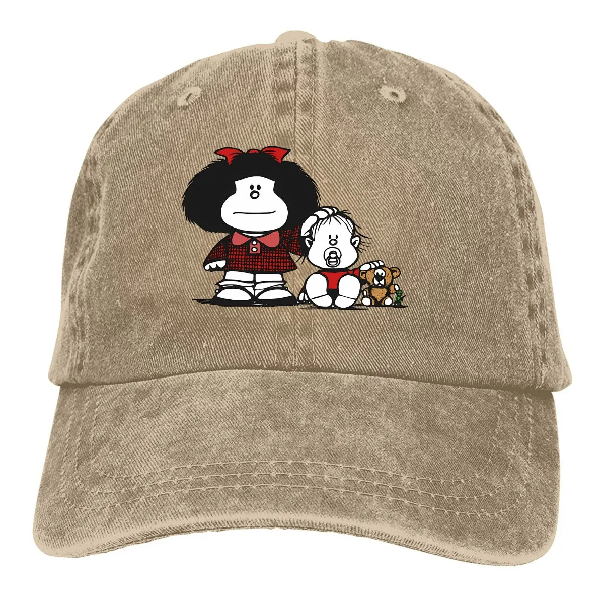 Mafalda Cartoon Multicolor Hat Peaked Women's Cap Family Personalized Visor Protection Hats