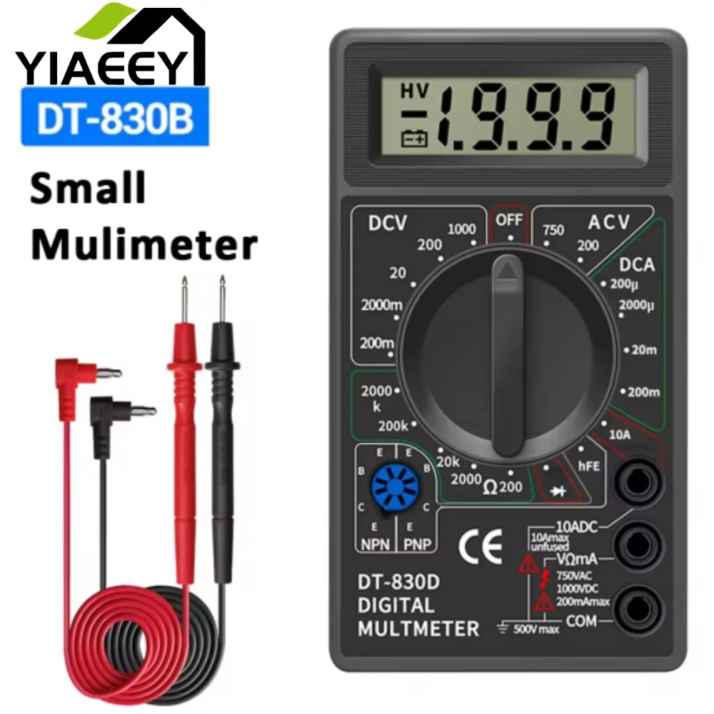 ANENG DT830B Multimeter Tester Handheld Multimetre Digital Multimeters Professional Multi Meter Multimetro Ohm Maltimeter Tools