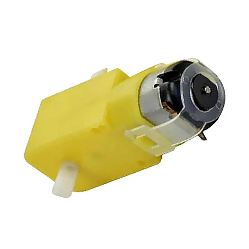 1 Piece TT Geared Car Gear Motor Dual Shaft Gear for Smart Car Robot Yellow