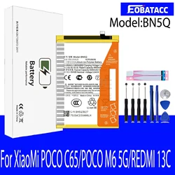 EOTABACC 100% Original New Replacement Battery BN5Q For Xiaomi POCO C65/POCO M6 5G/REDMI 13C Phone Battery+Tools