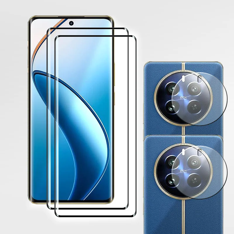 New Upgrades Screen Protector For Realme 12 Pro Plus Tempered Glass 9D Curved selvedge For Realme 12proplus Soft Lens film