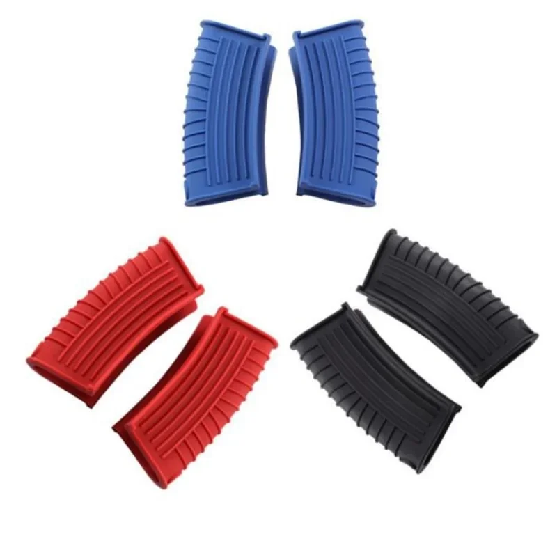 2Pcs Silicone Hot Handle Holder Cover Assist Pan Handle Sleeve Potholders Cast Iron Skillets Handles Grip Covers Kitchen Tools