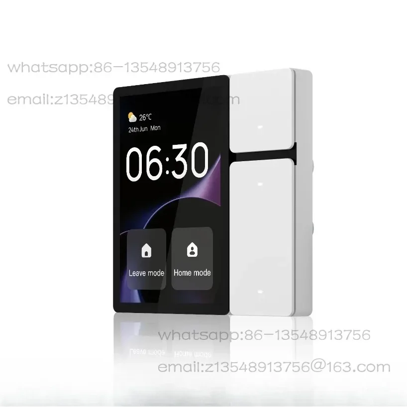3.5-Inch intelligent central control screen architecture built-in infrared remote control 3-way button switch TPP06