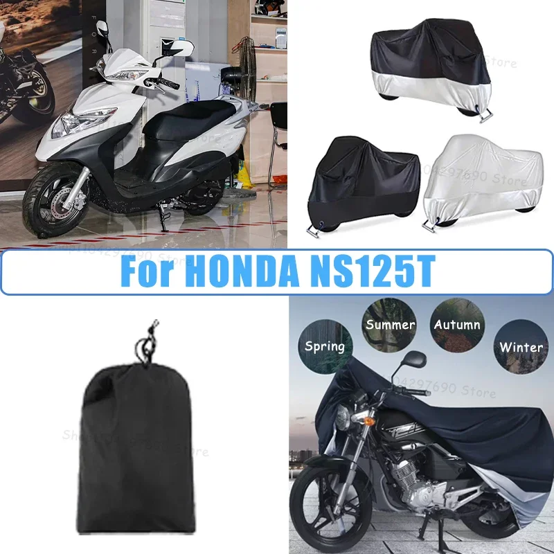 210D Oxford Motorcycle Cover Waterproof All Season UV Protection For HONDA NS125T Anti-Tear Windproof Motorbike Cover
