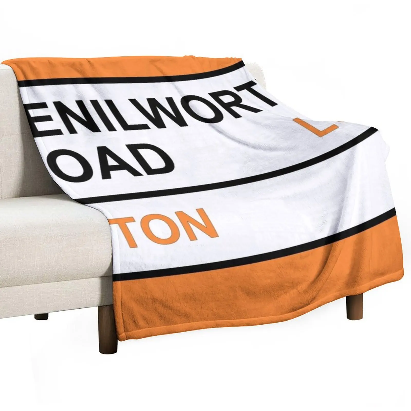 

Kenilworth Road Football Sign Throw Blanket Luxury Throw blankets and throws Personalized Gift Decoratives Blankets
