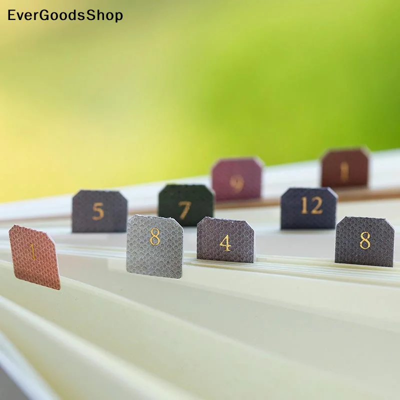 

New 10/20 Sheets Classification Ledger Marker Stickers Monthly Separator Tabs Monthly Tabs Sticker For Office Study