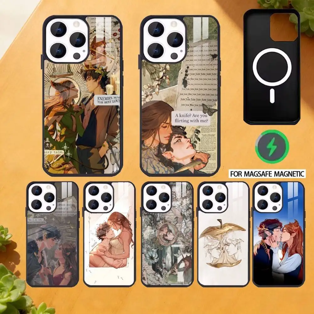 

The Cruel Prince Jude And Cardan Phone Case For iPhone 17,16,15,14,13,12,Plus,Pro,Max for Magsafe Magnetic Wireless Charging