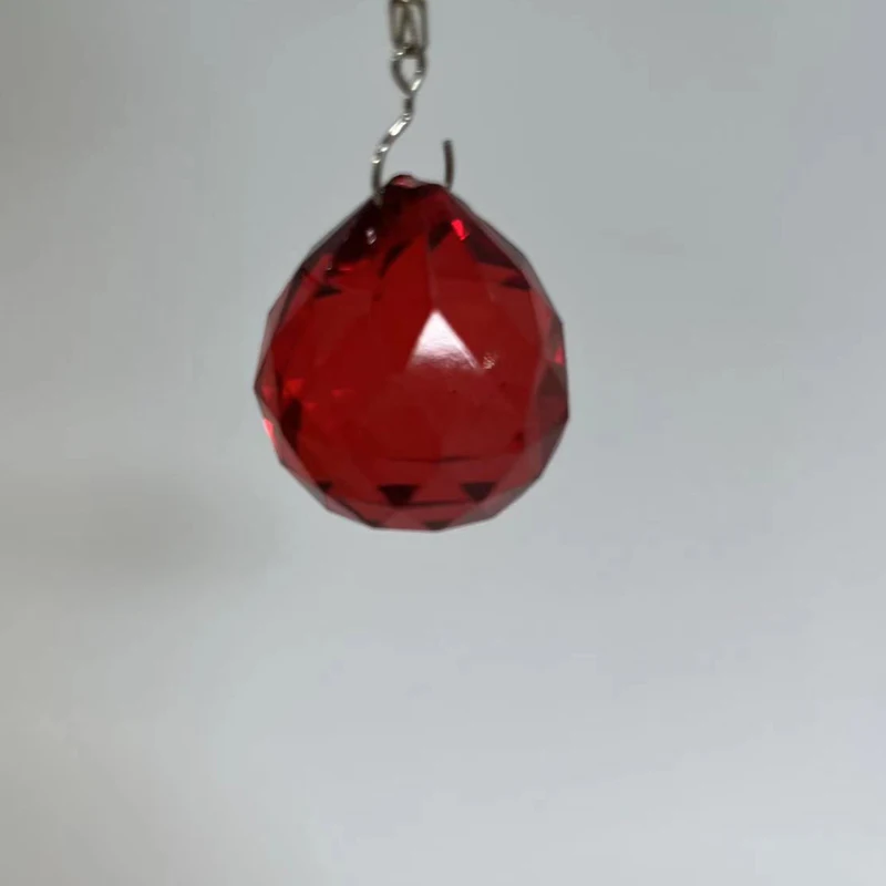 4 pçs 20mm colorido bolas de cristal prisma sun catcher pingente para pendurar e decorar grânulo prisma sem corrente
