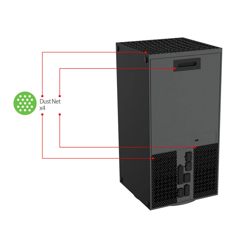 new TYX-2607 For Xbox Series X host dust plug XBOX game console simple dust filter dust plug set
