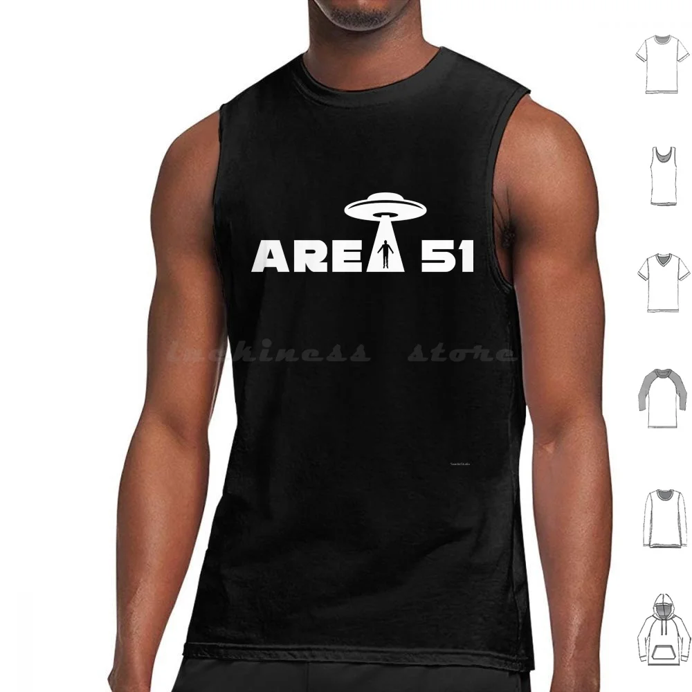 Area 51 Logo Tank Tops Print Cotton Nsa Fbi Cia Moon Planet Earth Space Sci Fi Science Galaxy Milky Way Star Stars Animal