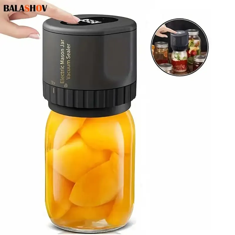  Electric Mason Jar Vacuum Sealer Kit, Cordless, for Mason Jars Wide Mouth Fermentation with Mason 