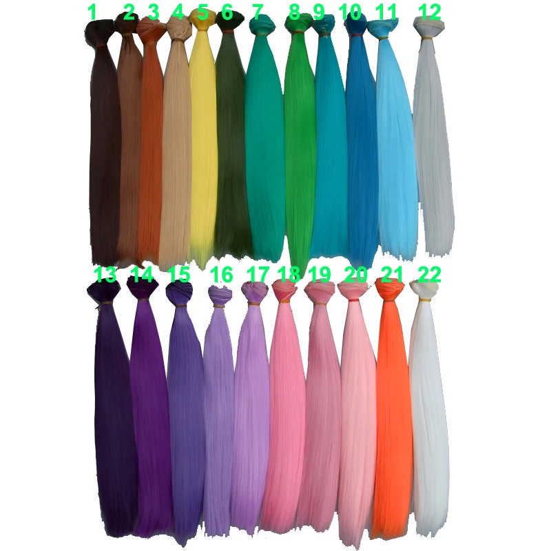 

30cm doll Wigs hair for doll wholesales BJD doll Long hair thick hair for 1/3 1/4 BJD doll diy