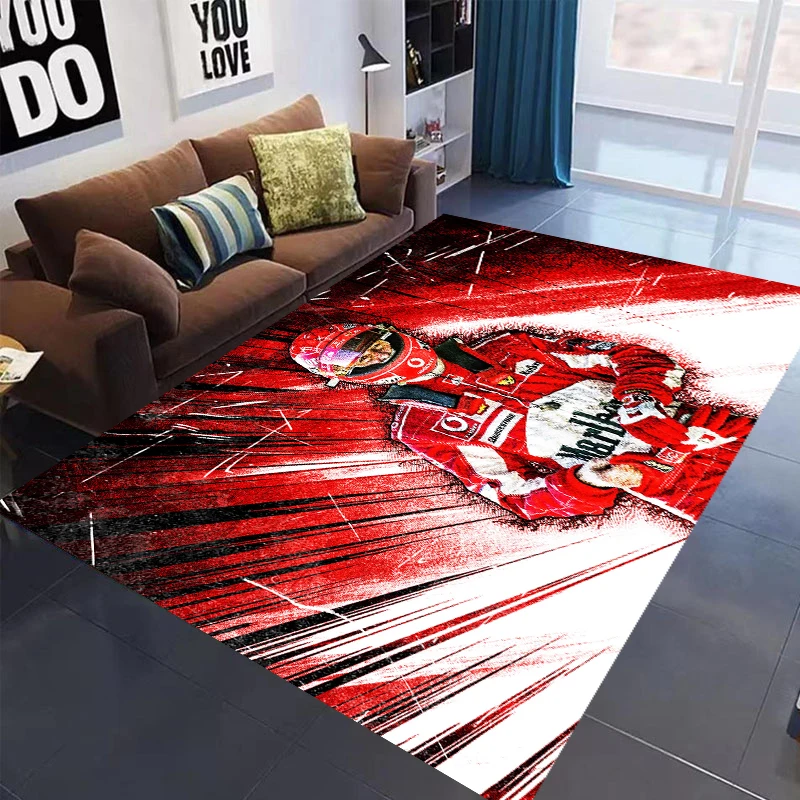Racing Car Carpet Garage Mat Racing Cool Racing Car Display Racing Car Display Mat Anti-slip Living Room Home Decoration Rug