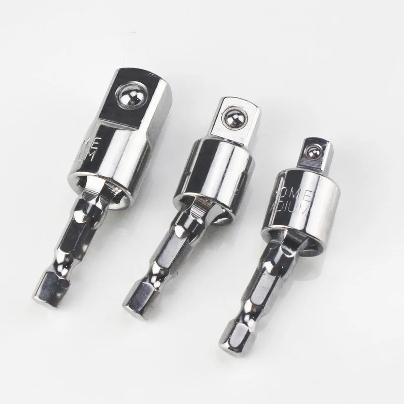 1/4 "3/8" 1/2 "elektrische Bohrer Buchse Adapter Für Auswirkungen Fahrer Mit Hex Schaft Zu Platz Buchse Bohrer bit Drehbare Verlängerung
