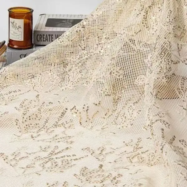 جديد متعدد الألوان ثلاثية الأبعاد الأزهار الترتر حبل التطريز شبكة النسيج الدانتيل تقليم النسيج DIY بها بنفسك الملابس النسائية ديكور المنزل مصمم النسيج