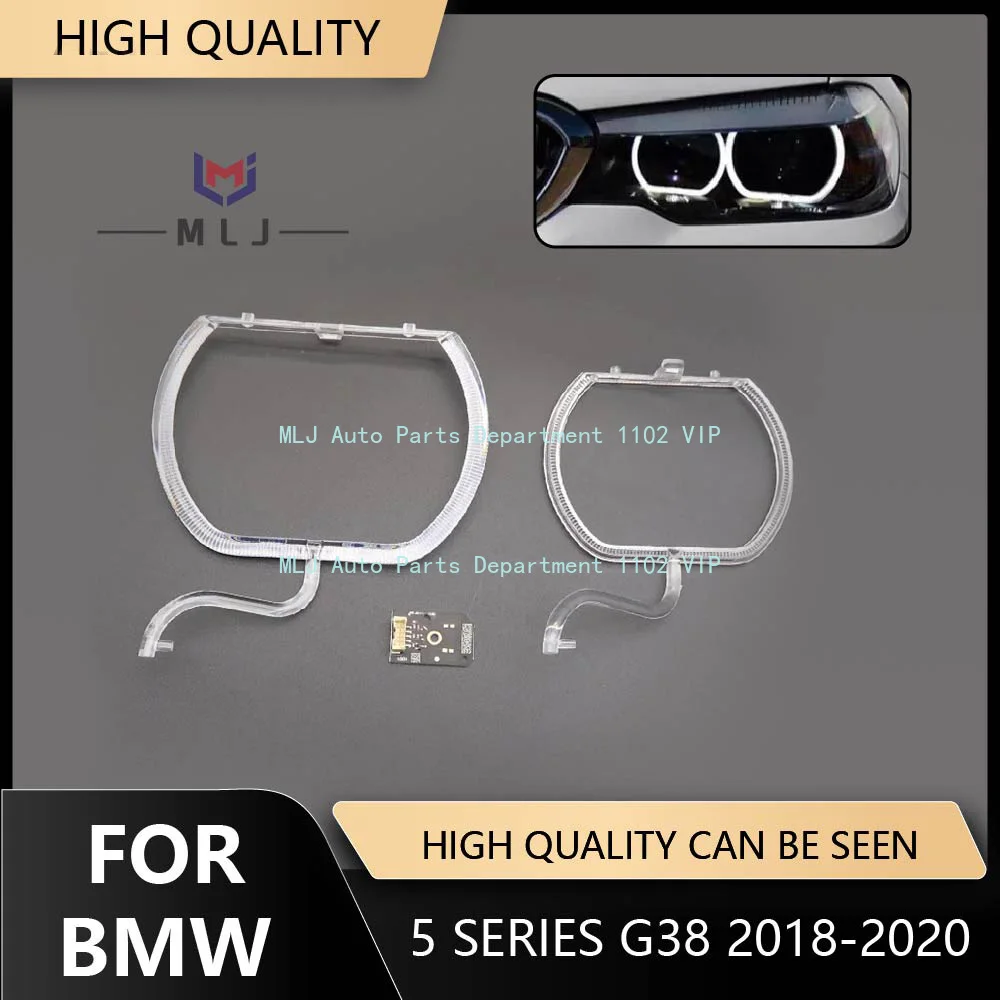 DRL LED Light Guide Strip Angel Eye Chip For BMW 5 Series G38 2018-2020 Low Configuration  Headlight Source Replacement Parts