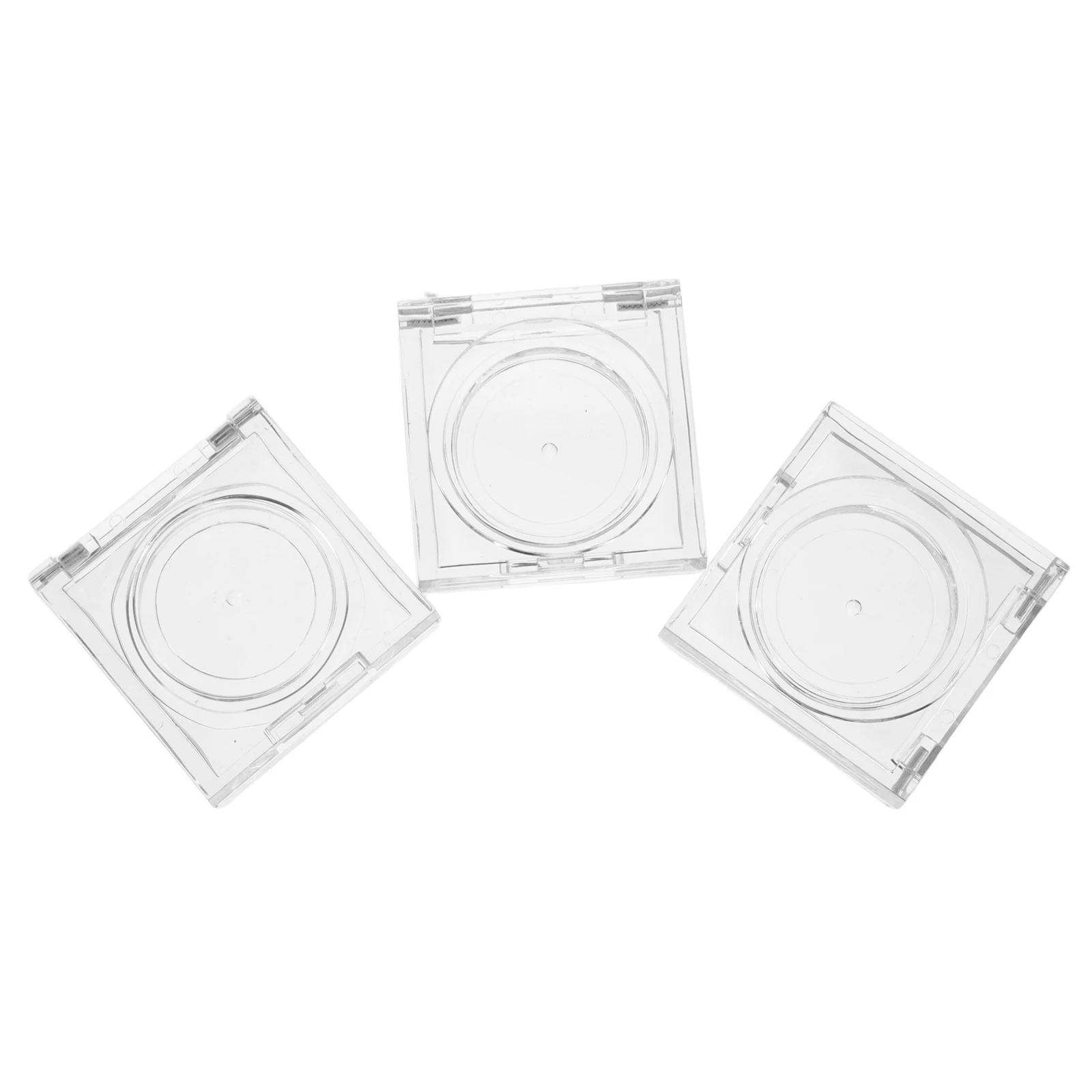 

3 pcs Concealer Lipstick Packaging Box Empty Eyeshadow Case Refillable Container Plastic Palette Shimmering Eye Small