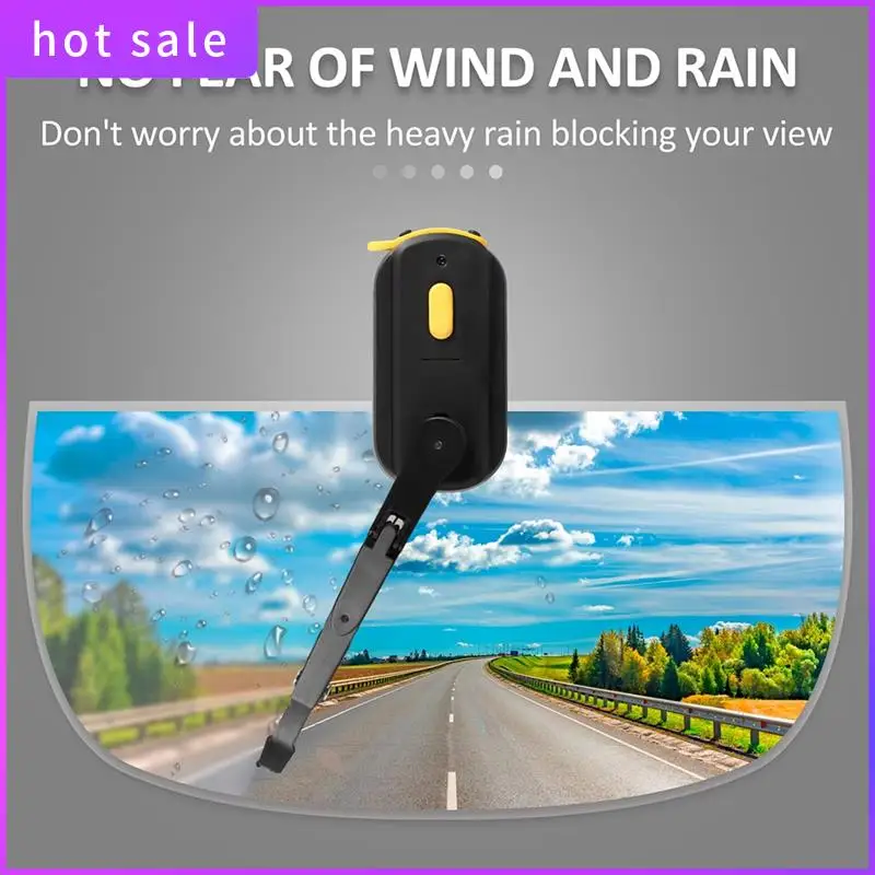 Motorcycle Helmet Electric Wipers Windshield Wipers 1200Mah Full-Face Helmet Wipers