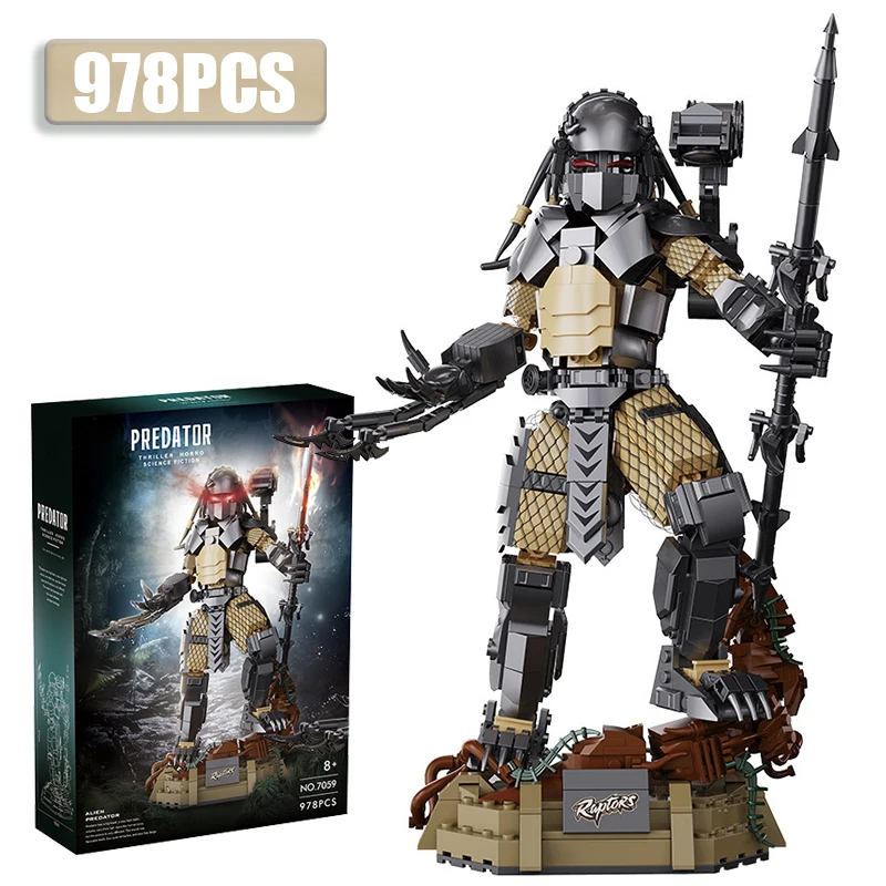 

Creative 978Pcs Alien Beasts Warrior Figures Building Blocks Ideas Monster Robot Mecha MOC Bricks Collection Toys Kid Adult Gift