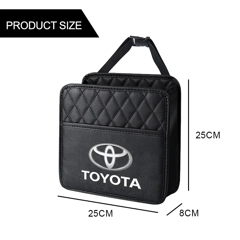 Bolsa de almacenamiento multifunción para asiento trasero, bolsa de almacenamiento con suspensión para coche, para Toyota Prius Avensis Auris Yaris