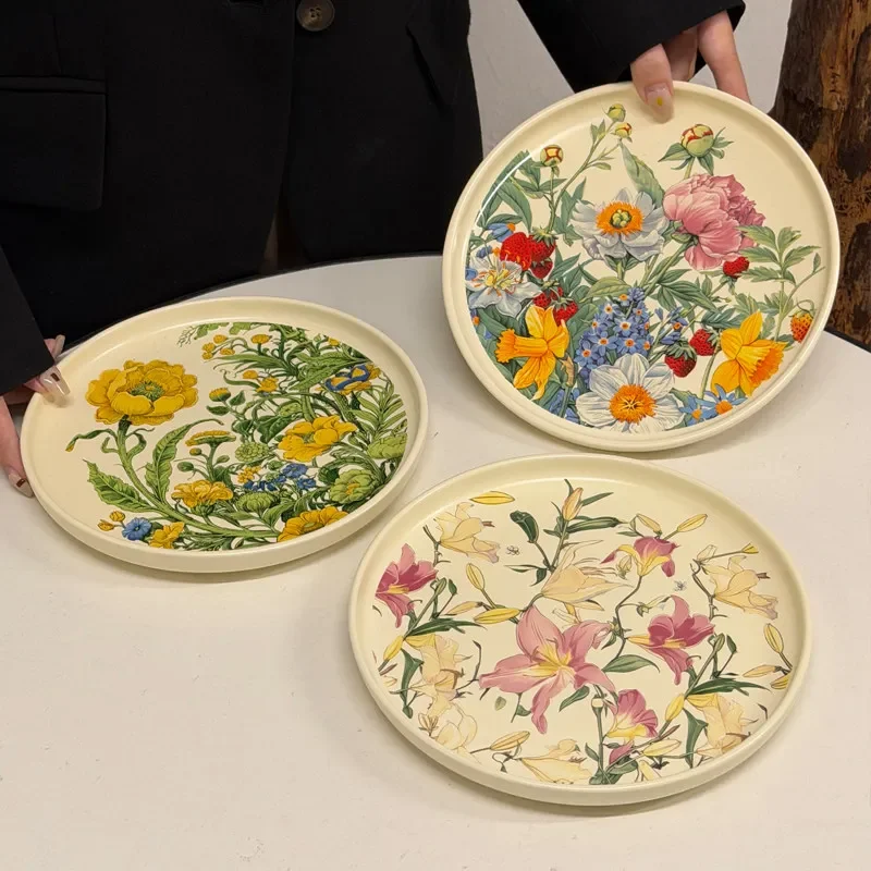 High-value home high-end western food tray ceramic tray