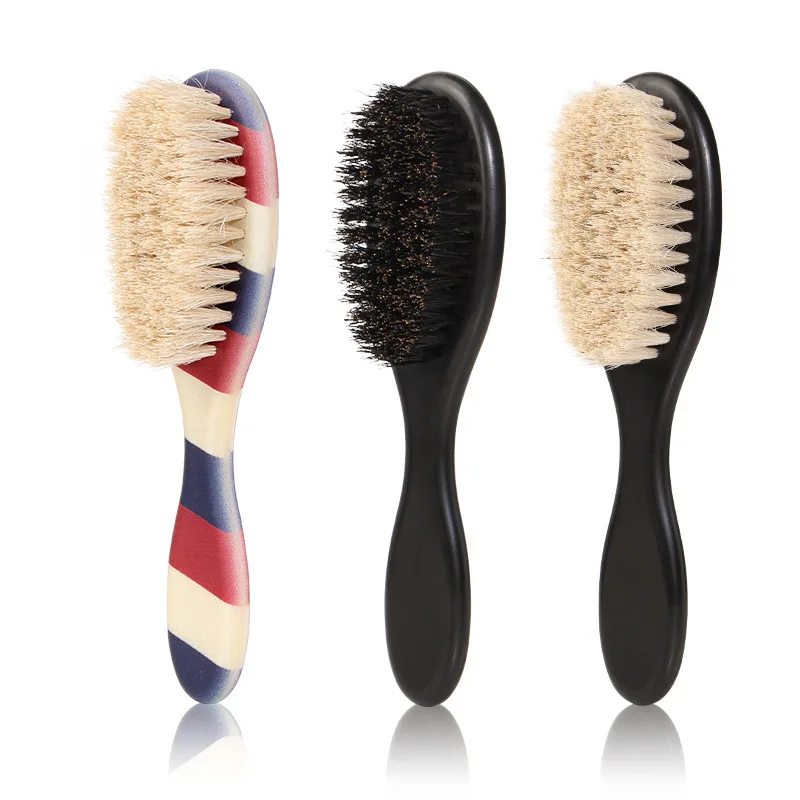 Men's Beard Shaping Combing Hair Sweeping Broken Hair Cleaning Brush Bristles Beard Cleaning Brush Grooming Tool Kit Care