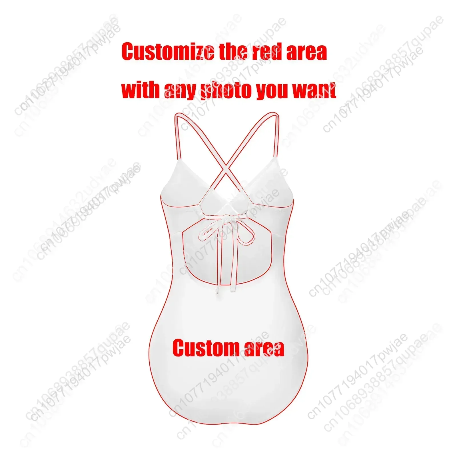 Spanish National Emblem Vox Custom V-neck Halter Back Swimsuit Womens Bathing Suits Bikini Pool Beach Sexy Swimwear Beachwear
