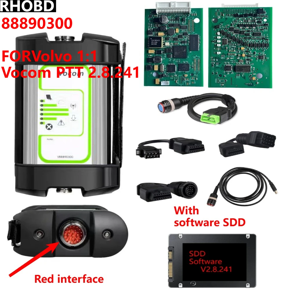 Best 88890300 Heavy truck Used for Volvo/Renault/UD FOR UD For Mack For Vocom interface diagnostic for penta diagnostic tool HOT