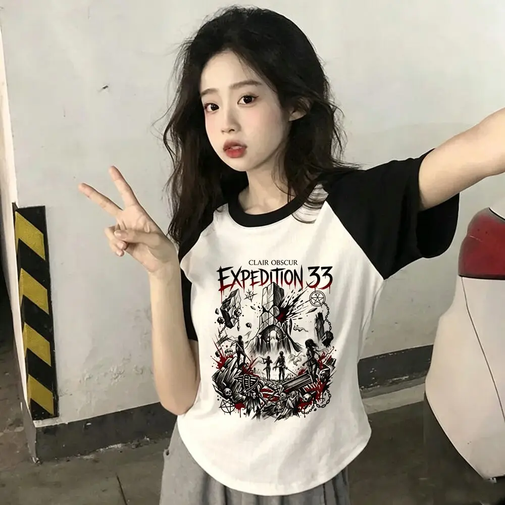 Expedition 33 tshirt shoujo baddie cheap graphic anime party tshirt goth cheap alternative  manga anime