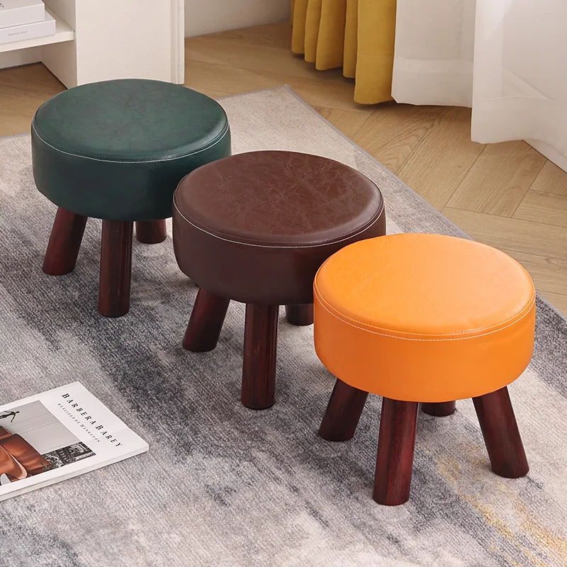 

Small stools, household low stools, creative small benches, round stools, comfortable coffee table