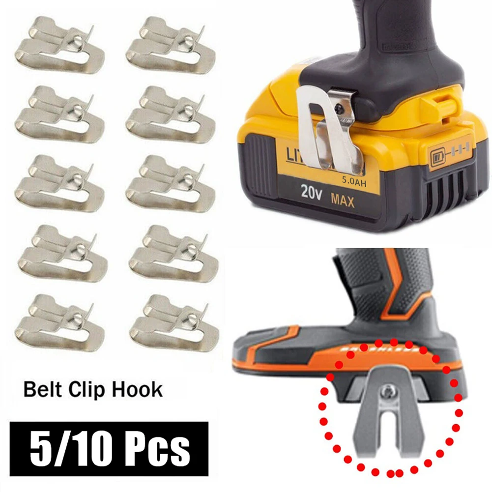 5/10pcs Electric Cordless Drill Belt Hooks For DeWalt N268241 Driver N169778 N086039 DCD980 DCD985 DCD780 Power Tool Accessories