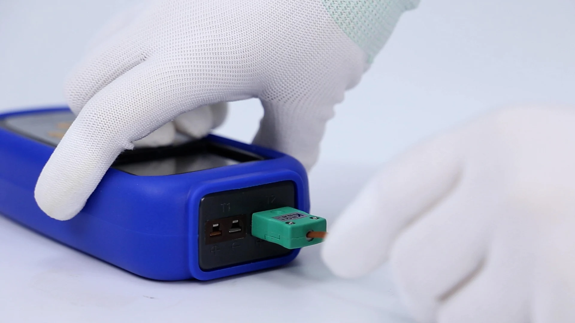 제조 공정 온도 모니터링을 위한 듀얼 프로브가 있는 내구성 있는 디지털 T형 열전대 온도계