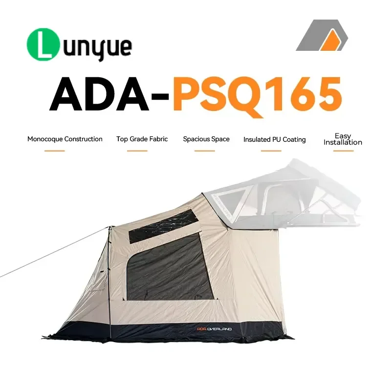 Heavy Duty Windproof Foldable Roof Tent Non Woven Fabric Outdoor Camping Shelter for Car SUV Truck Easy Setup Portable