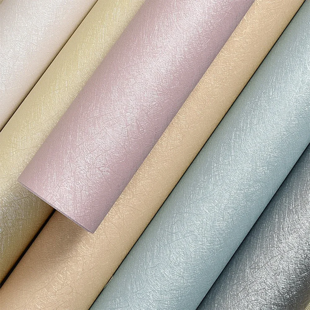 

40cm Silk Solid Color Self-adhesive Wallpaper Living Room Bedroom Background Wall Moisture-proof Decoration Wall Stickers Home