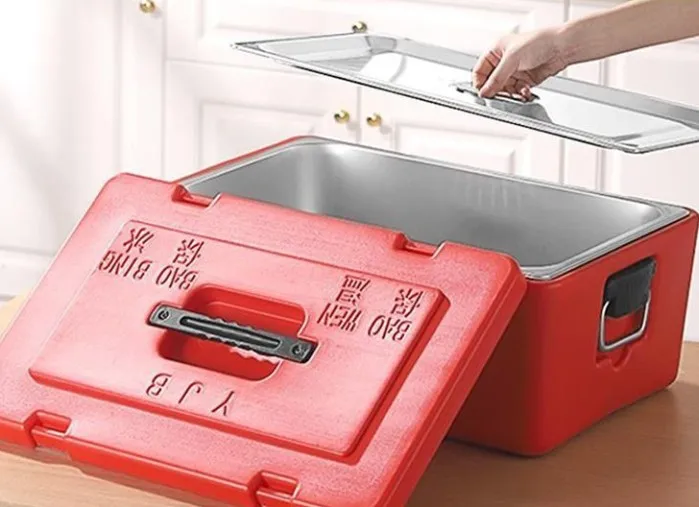 Insulation box, refrigerator box, meal in cubator, special compartment for stall setting, large-capacity rice bucket, takeaway