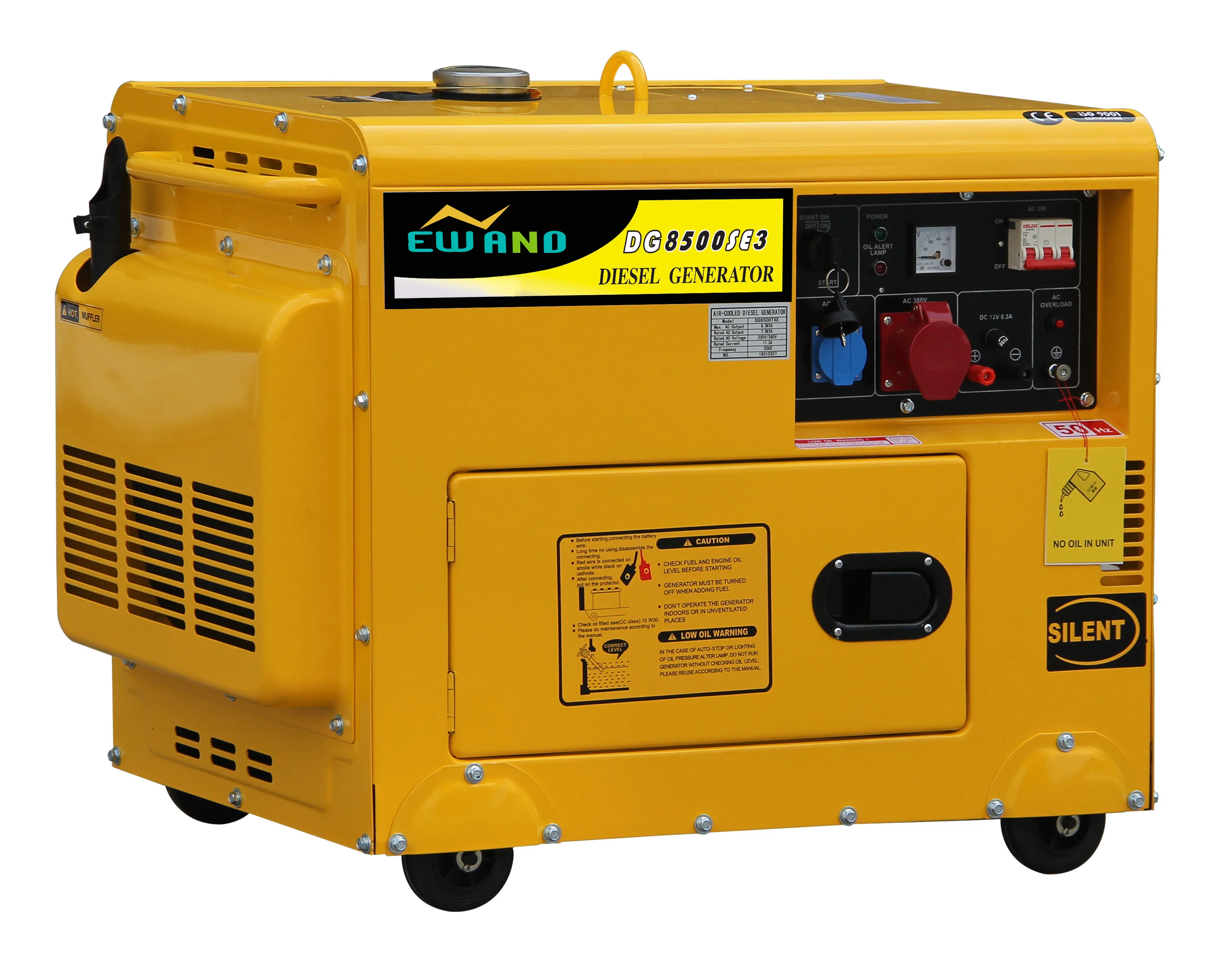 4 Stroke 1 Cylinder 230 V Air Cooled Electrical 3 Phase 5kw 6kw 7kw Diesel Engine Generator For Sale