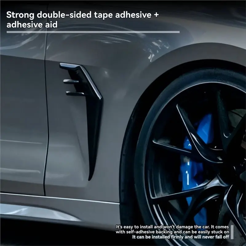 A54P-Car الجانب مدخل تنفيس الكسوة الخائن الجناح درابزين لسيارات BMW 3 Series 4 Series G22 G23 X3 X5 2020-التعديل الخارجي الكربون F