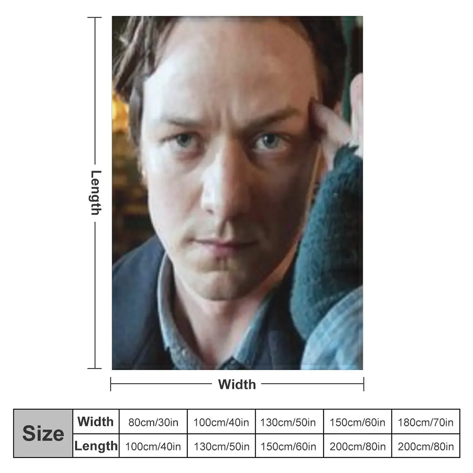 James McAvoy Throw Blanket Comforter warm winter Polar Blankets For Sofas Blankets