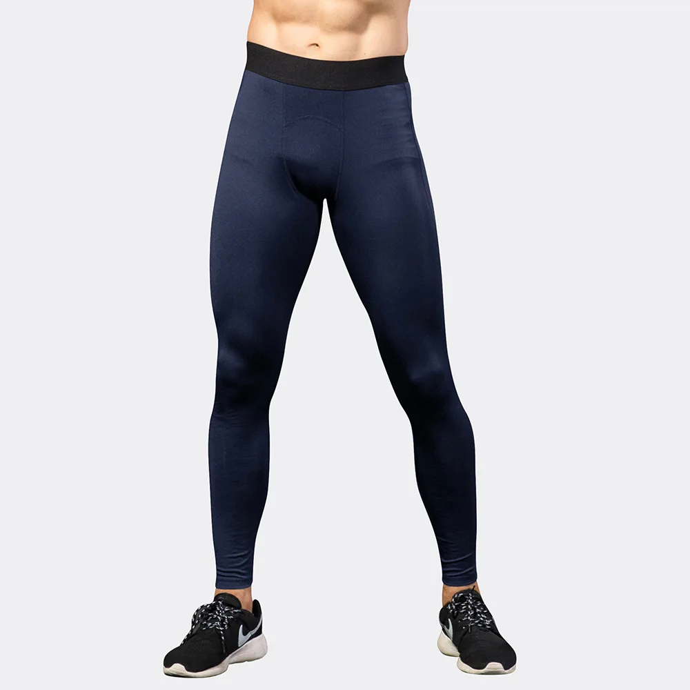 Customized LOGO Men\'s PRO Sports Pants Tight Training Fitness Running Mesh Panel Quick Drying Elastic Pants