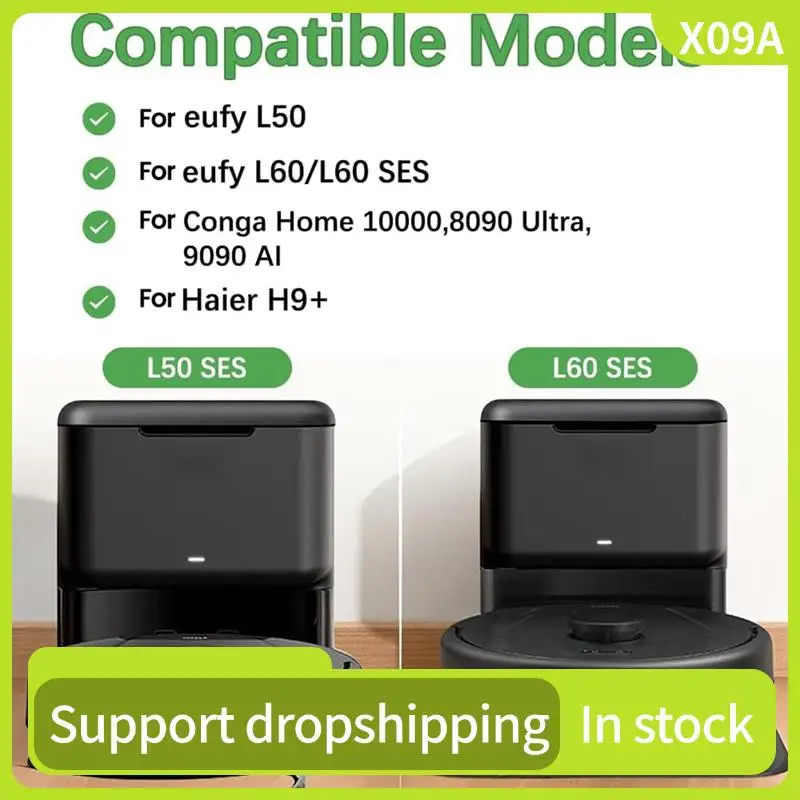 

X09A Replacement Dust Bag For Eufy L60,L60 SES,L50 Robot Vacuum Cleaner Bags Disposable Bags
