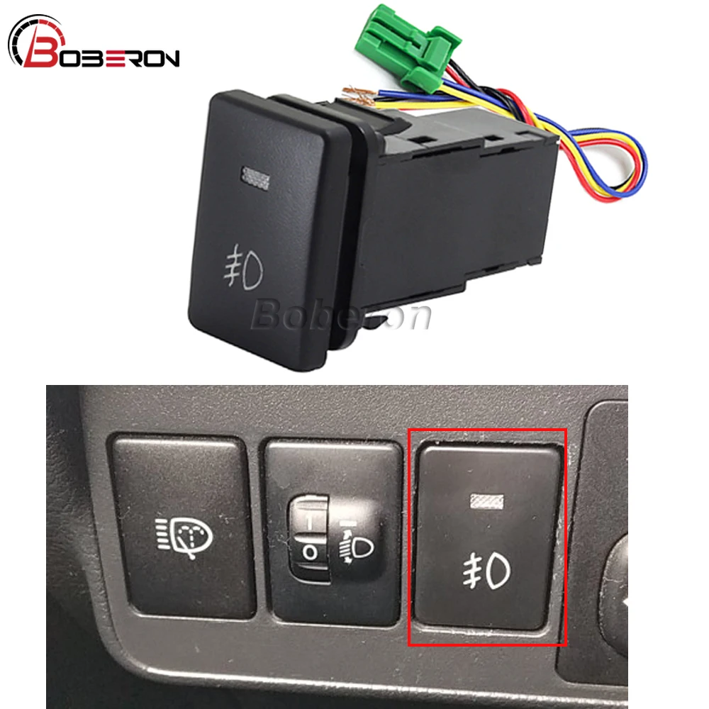 1pc Auto LED Licht Nebels chein werfer Schalter knopf mit Verbindungs kabel für Mitsubishi Outlander 2013 2014 2015 2016 2017 2018 2019